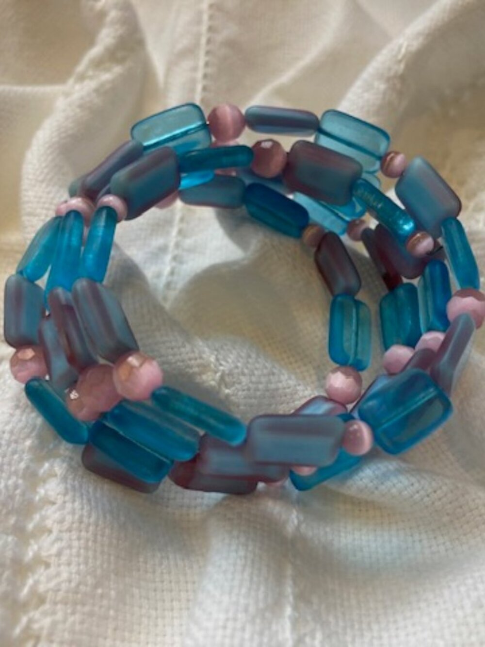 Blue Bead Bracelet